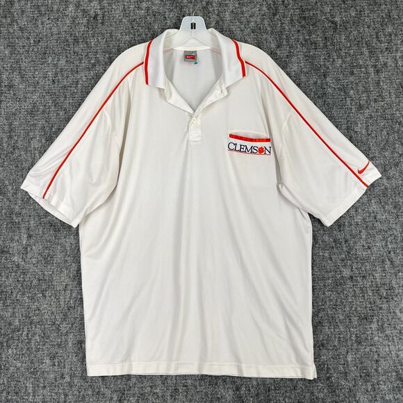 Clemson University Mens Nike Team Polo Shirt XL Vintage Y2K 2000s College Alumni - Picture 1 of 9